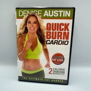 Denise Austin Quick Burn Cardio Workout DVD 2010 Lionsgate Fitness Training